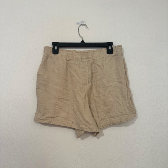 Gap beige linen cotton blend with elastic wast and pockets - Picture 3 of 4